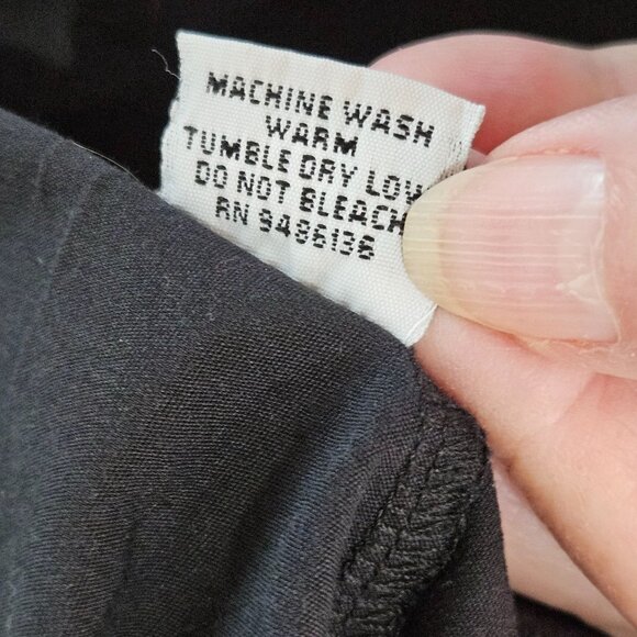 Bryn Walker Shirt Size Large Black Button-Up Oversized Tunic Lagenlook Relaxed - Picture 5 of 10